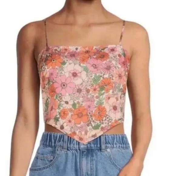 Gianni Bini Tops - Gianni Bini Floral Scarf Cathy Blouse XL NWOT